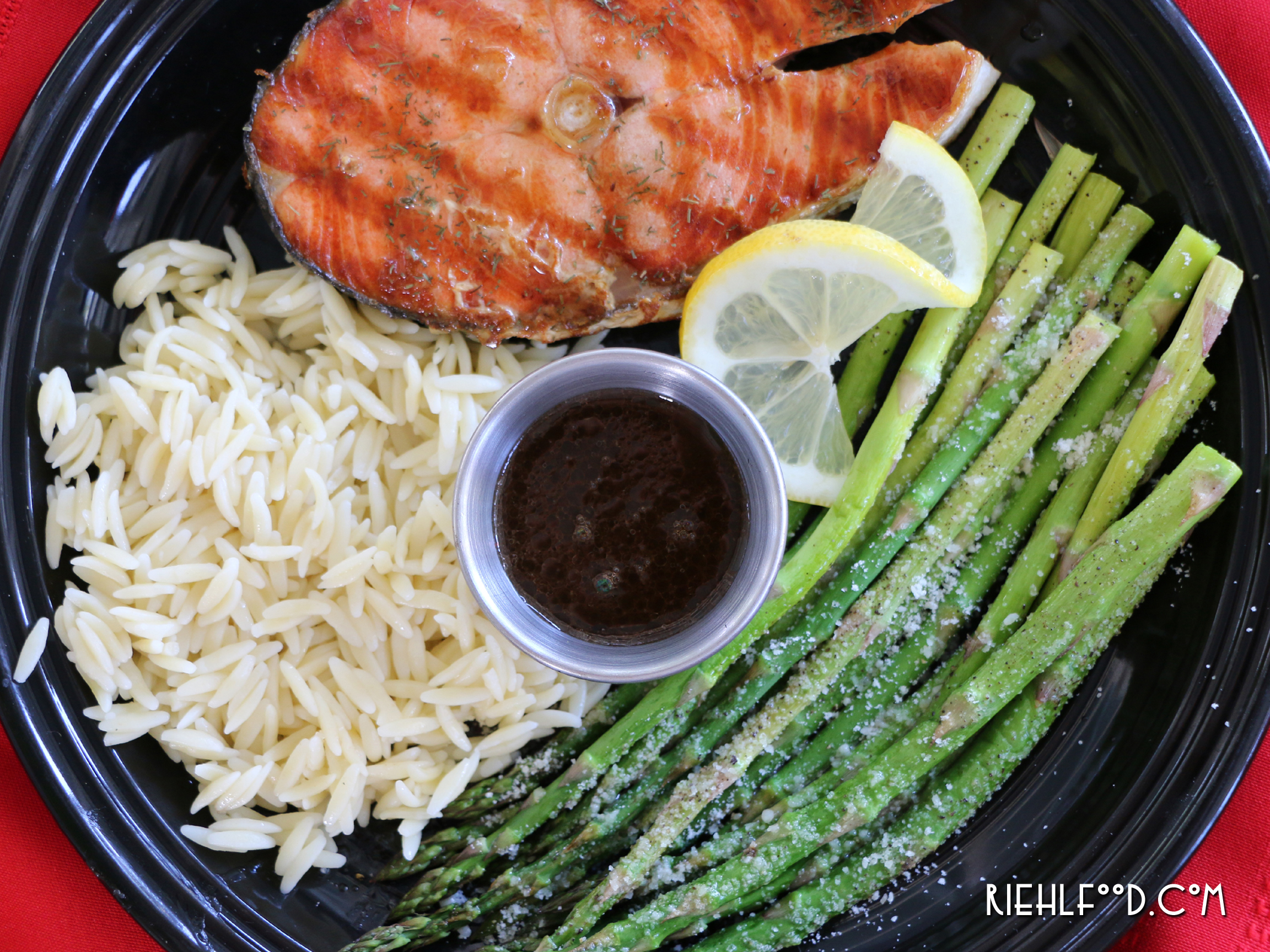Baked Baby Asparagus with Balsamic Butter Sauce