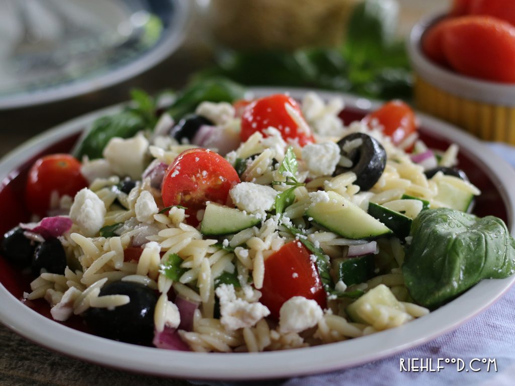 Greek Orzo Salad | RiehlFood.com