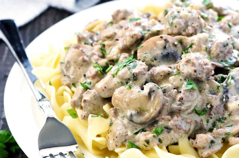 Filet Mignon Stroganoff | RiehlFood.com