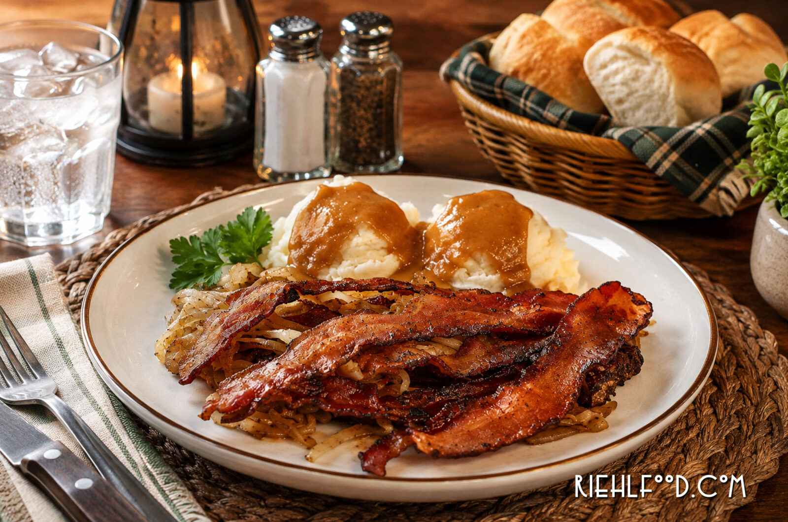 Liver with Onions & Bacon