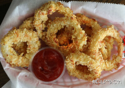 Potato Chip Crusted Onion Rings