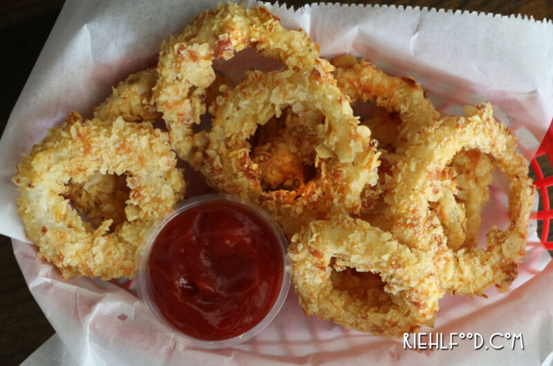 Potato Chip Crusted Onion Rings