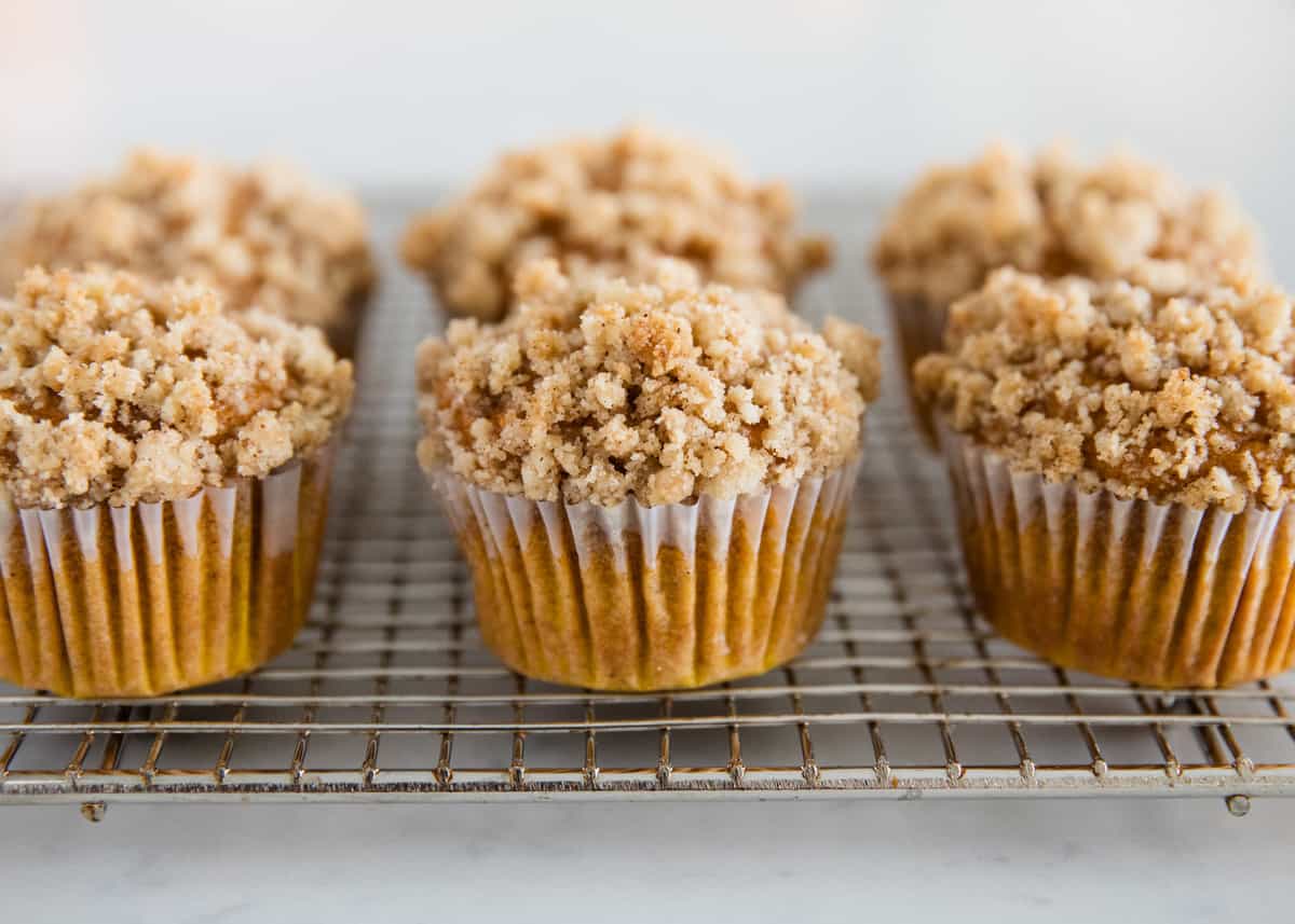 Pumpkin Crumb Cake Muffins