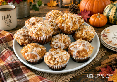 Pumpkin Crumb Cake Muffins