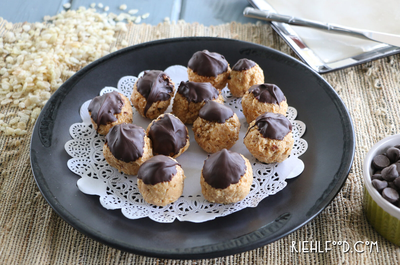 Peanut Butter Rice Krispie Balls