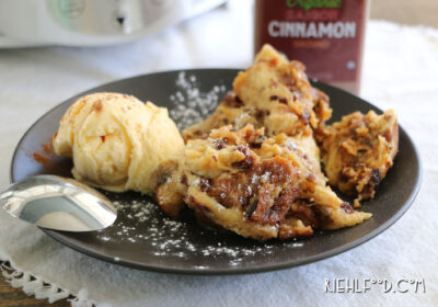 Crockpot Raisin Bread Pudding