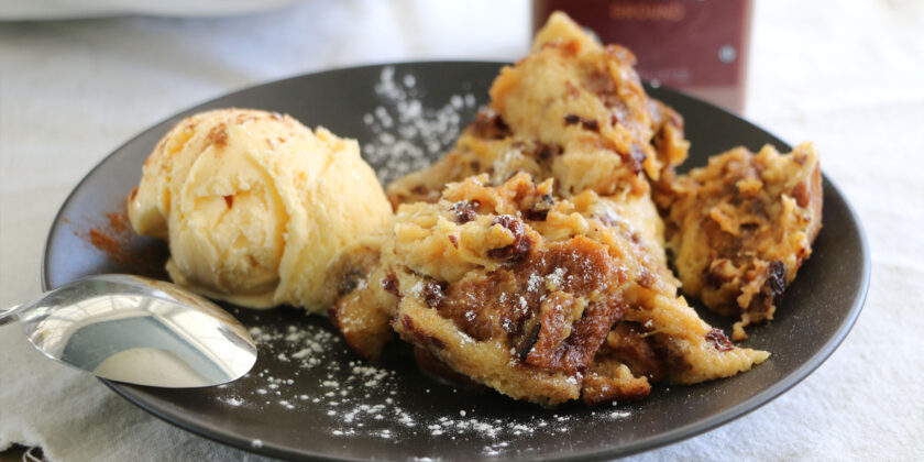 Crockpot Raisin Bread Pudding