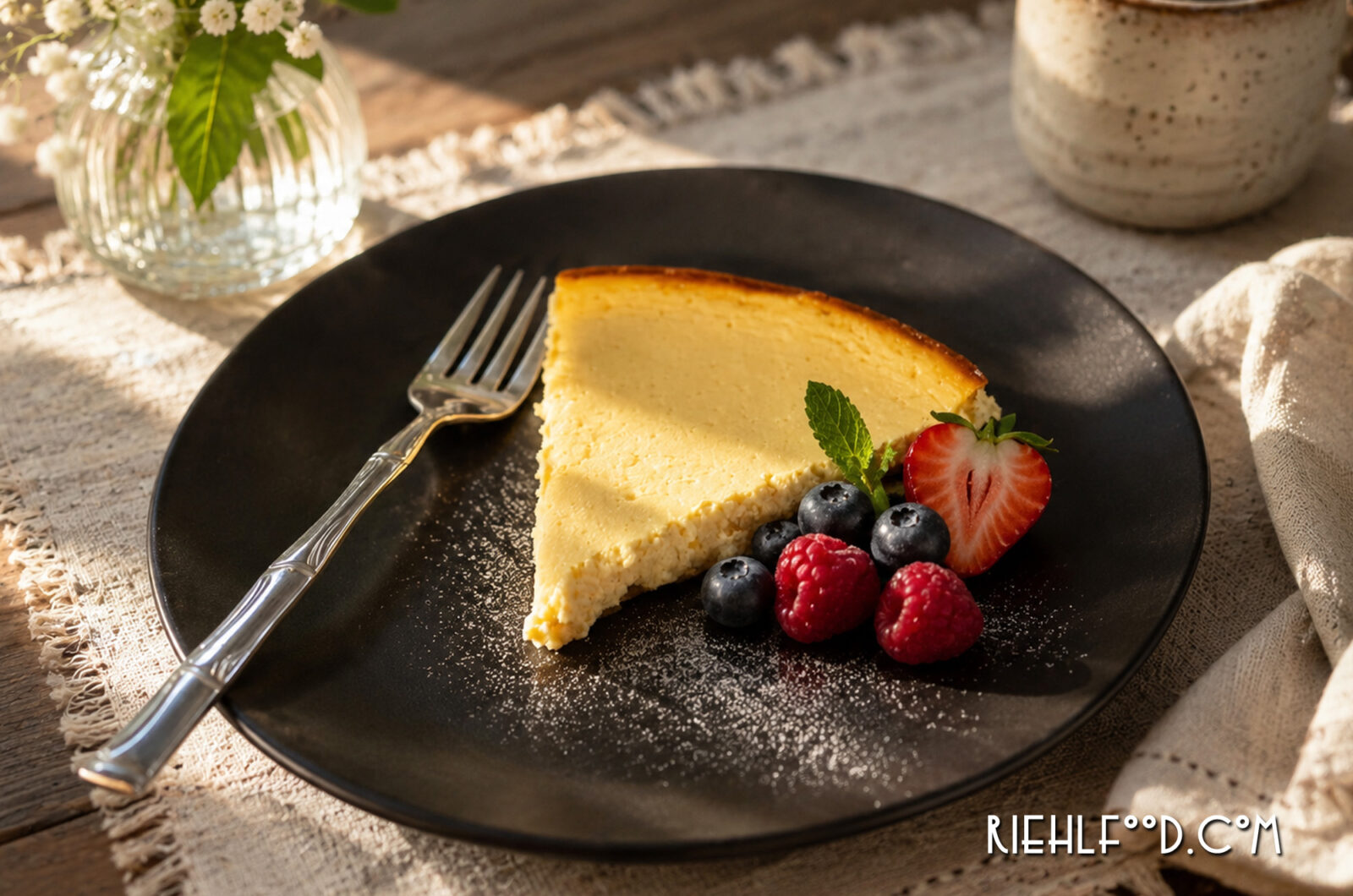 Flourless Lemon Cottage Cheese Cake