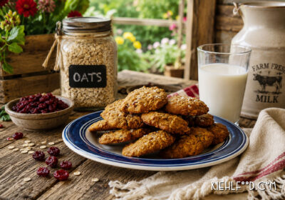 Oat Flour Oatmeal Cookies