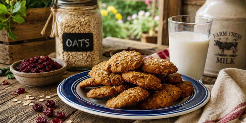 Oat Flour Oatmeal Cookies