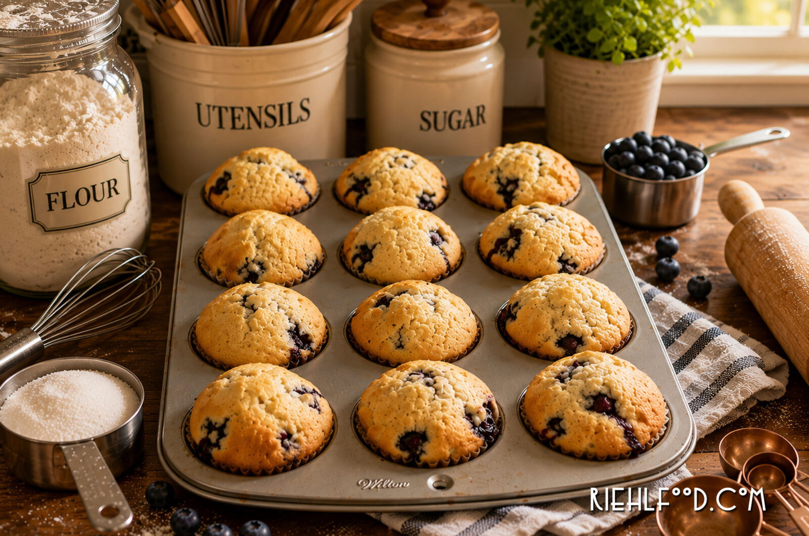 Blueberry Cream Cheese Muffins