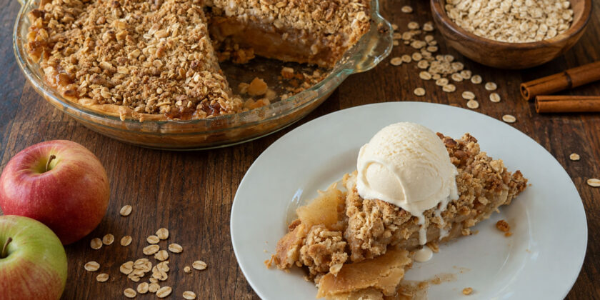Dutch Apple Pie with Oatmeal Streusel